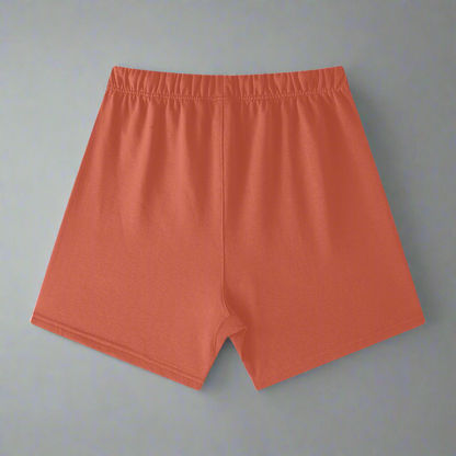 Red 100% Cotton Streetwear Shorts