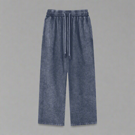 Blue Washed Pants - 100% Pure Cotton