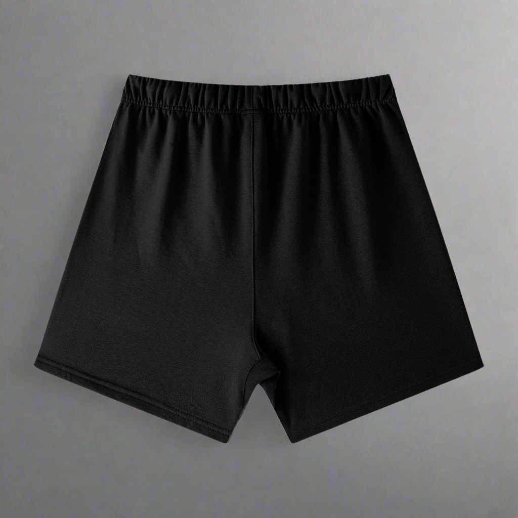 Black 100% Cotton Streetwear Shorts