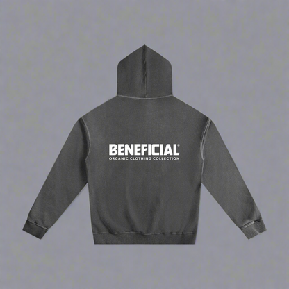 Beneficial Black Washed Hoodie