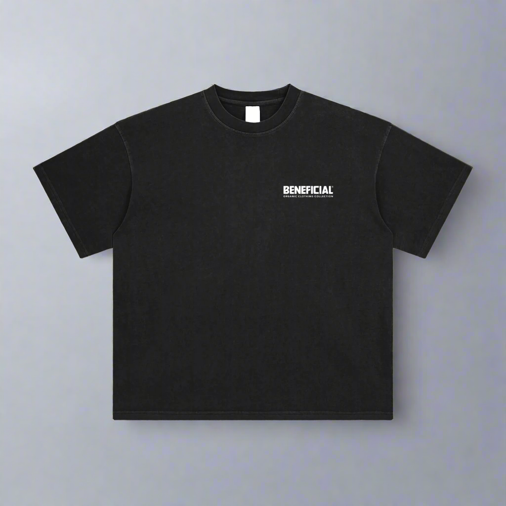 Beneficial Black Washed T-Shirt