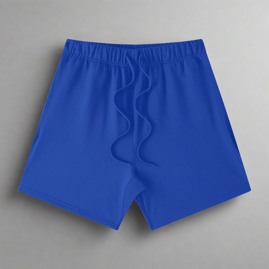 Blue 100% Cotton Streetwear Shorts