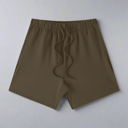 Brown 100% Cotton Streetwear Shorts