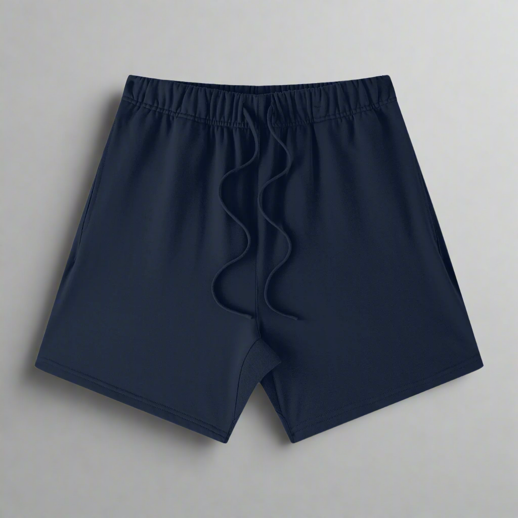 Navy 100% Cotton Streetwear Shorts