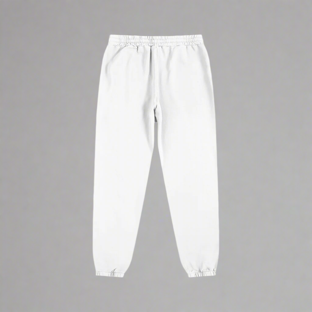 White Essential Sweatpants - 100% Pure Cotton