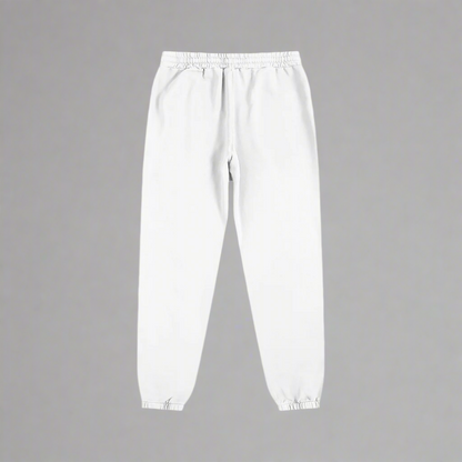 White Essential Sweatpants - 100% Pure Cotton